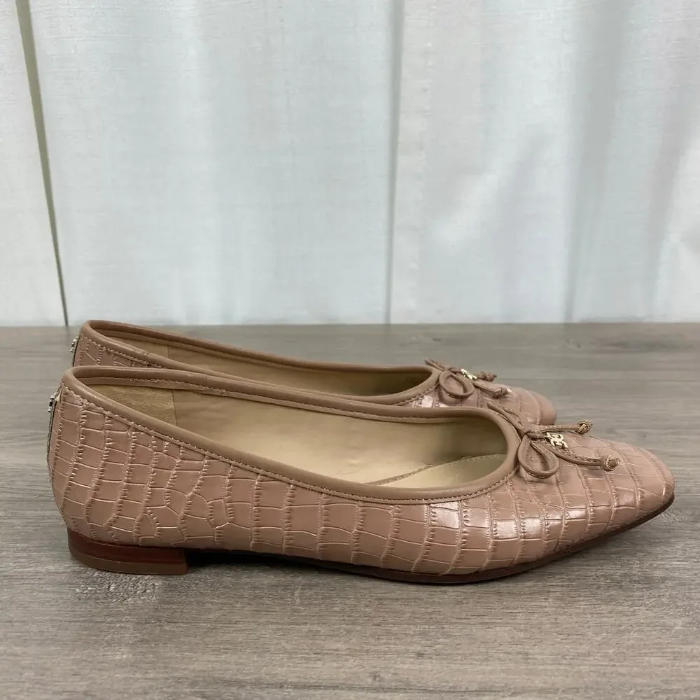 Sam Edelman Women's Quilted Ballet Flats in Nude